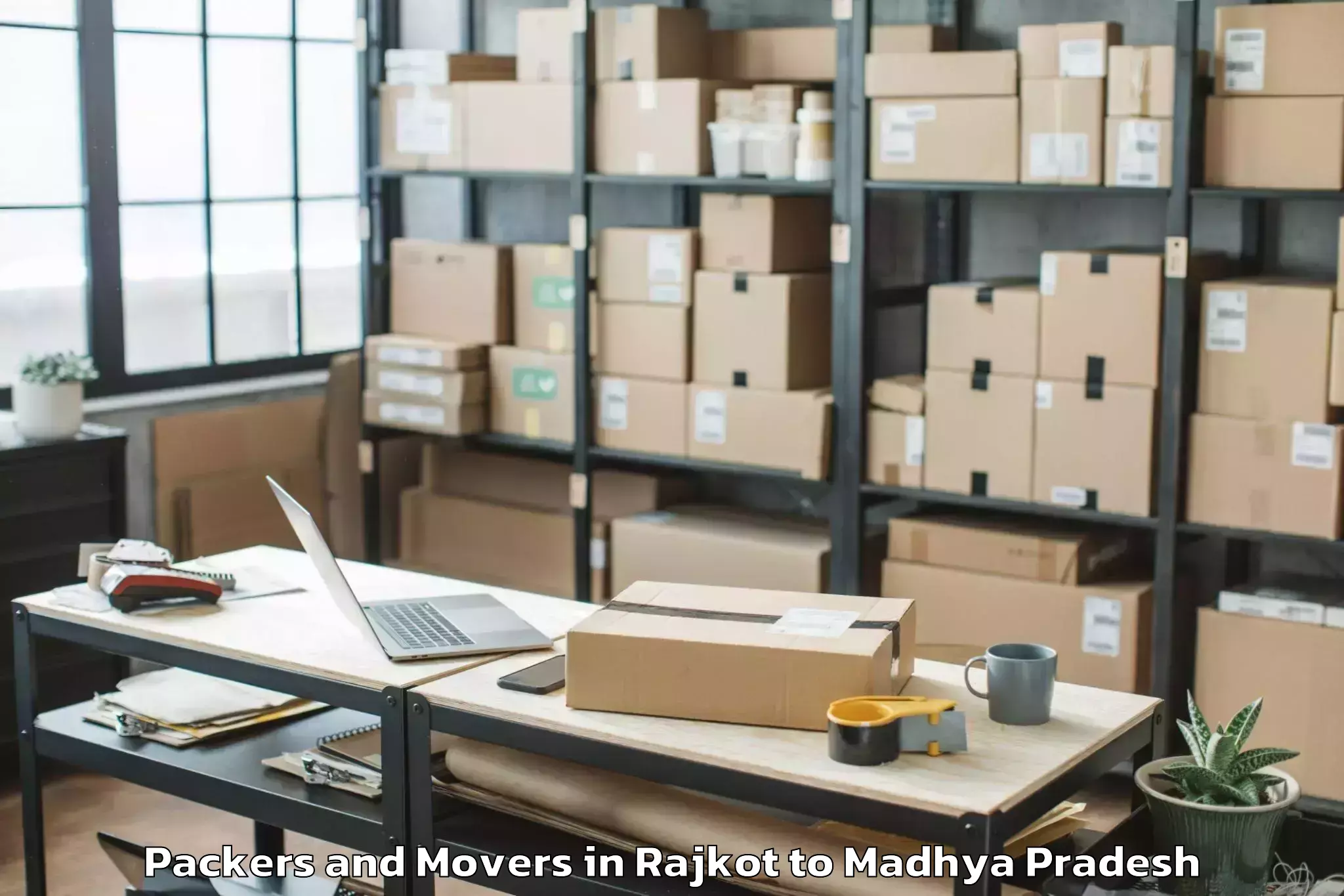 Book Rajkot to Gohad Packers And Movers Online